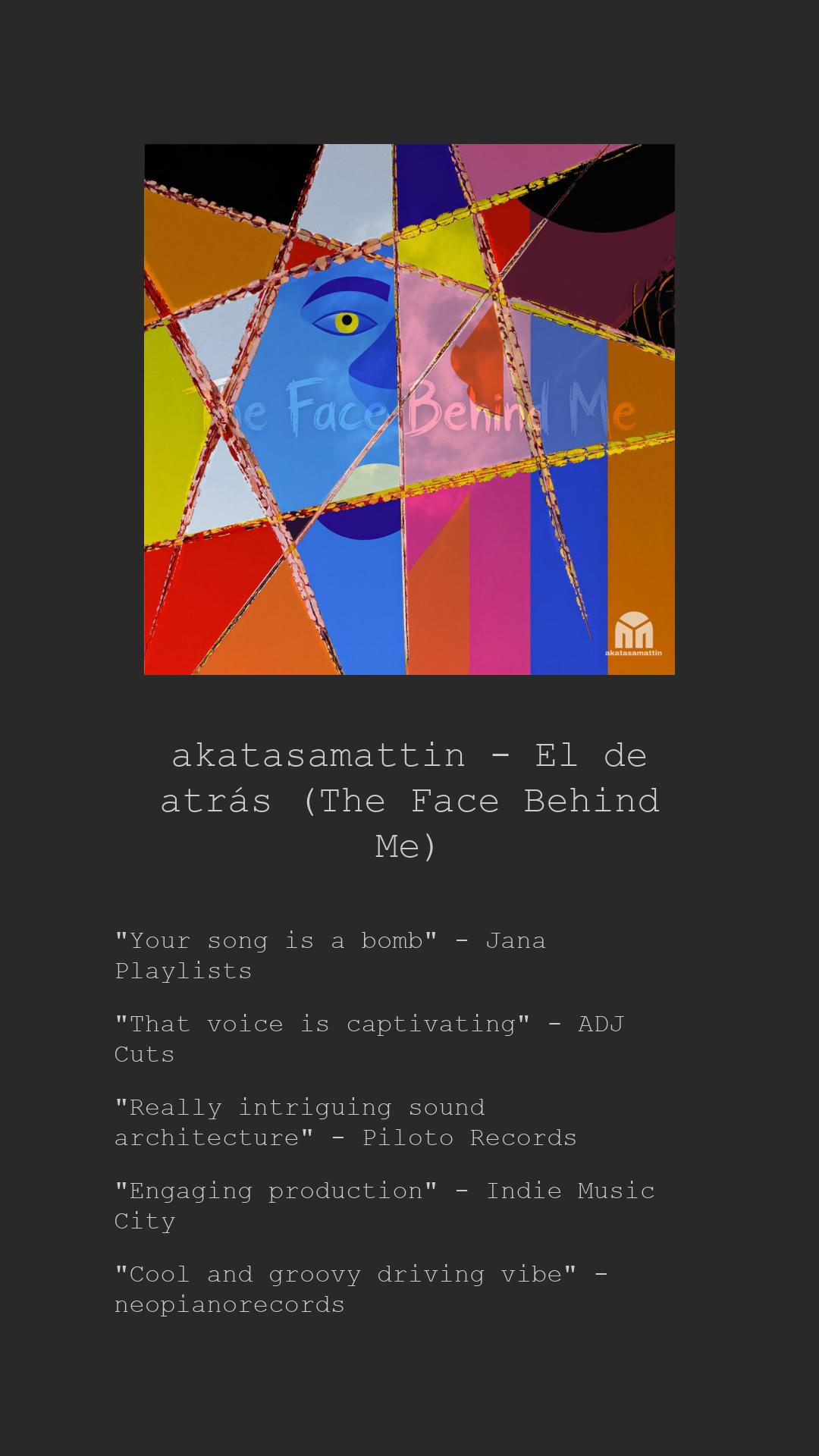 El de atrás (The Face Behind Me)Artist Musician Review