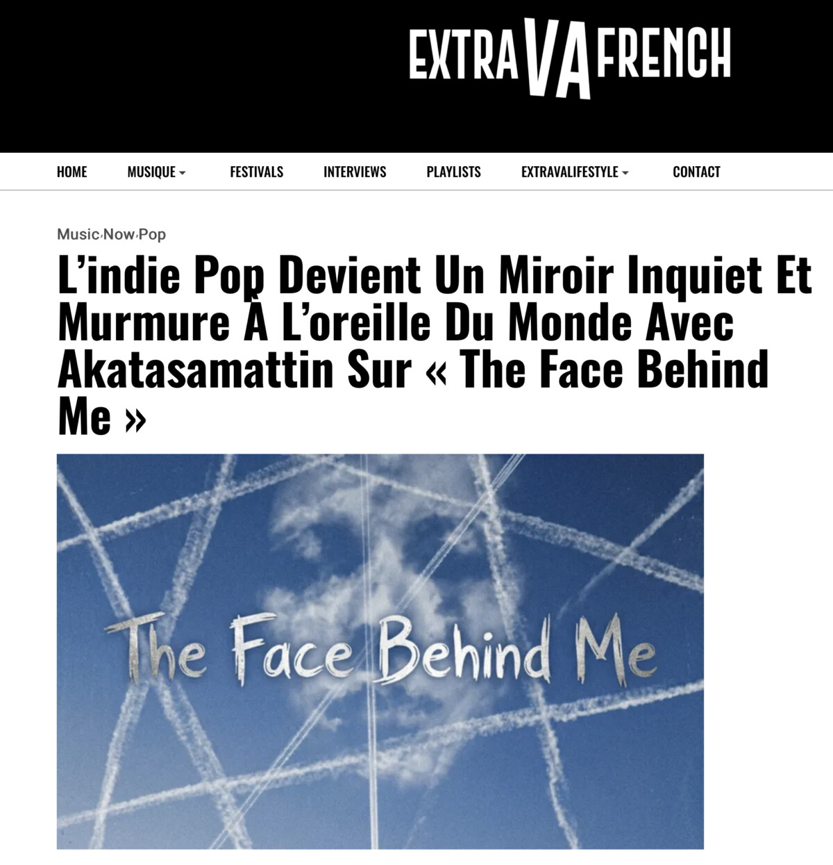 The Face Behind Me review extravafrench.com